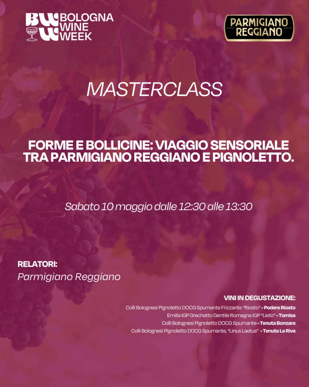 Forme e Bollicine: Viaggio Sensoriale tra Parmigiano Reggiano e Pignoletto