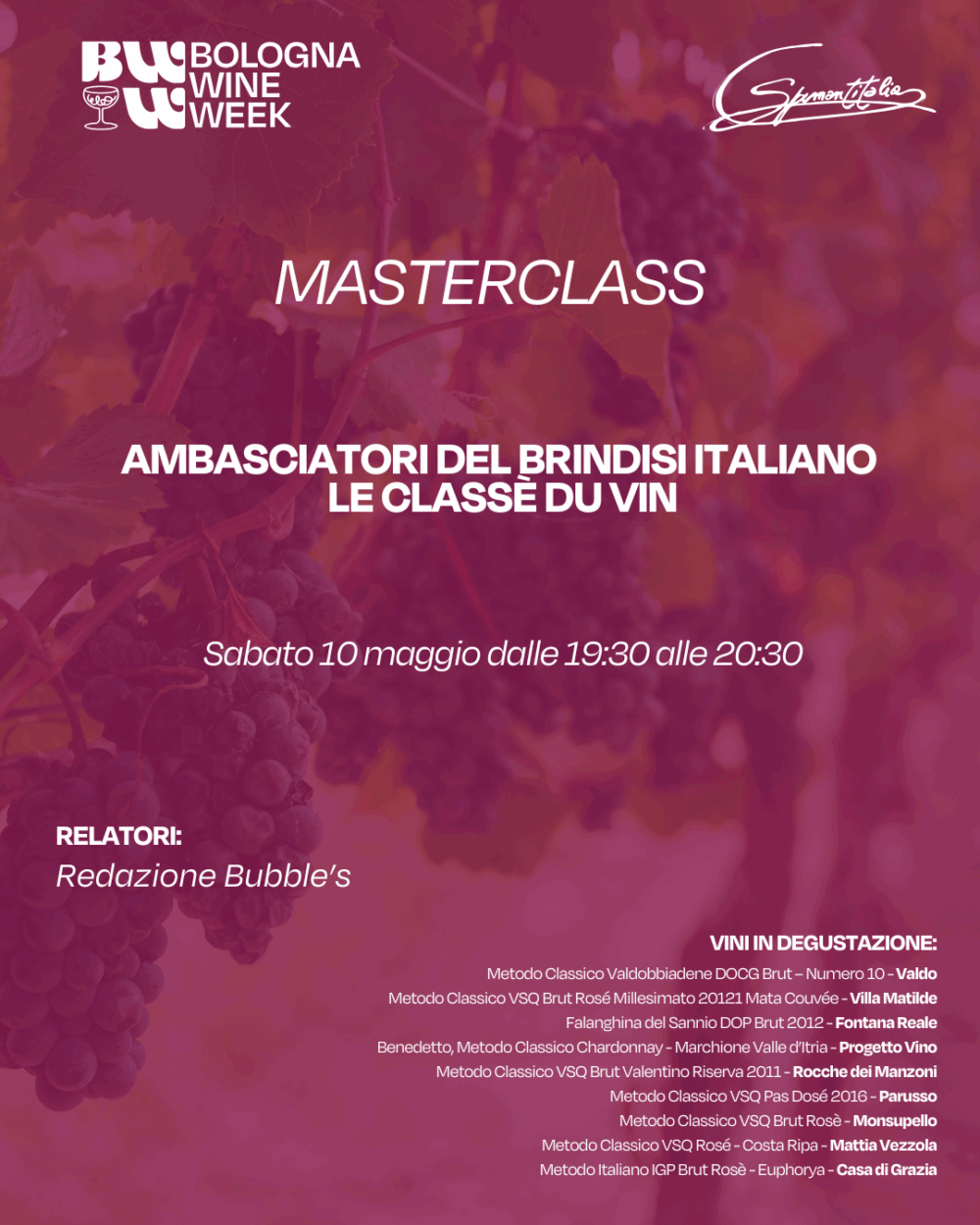 Ambasciatori del Brindisi Italiano - Le classè du vin